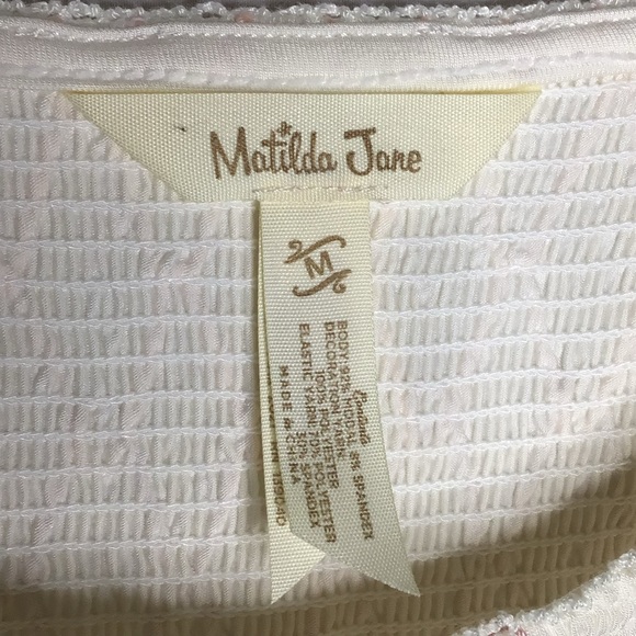 Womens Matilda Jane  Day in the Park Tank Medium smocked soft comfy - Picture 3 of 7